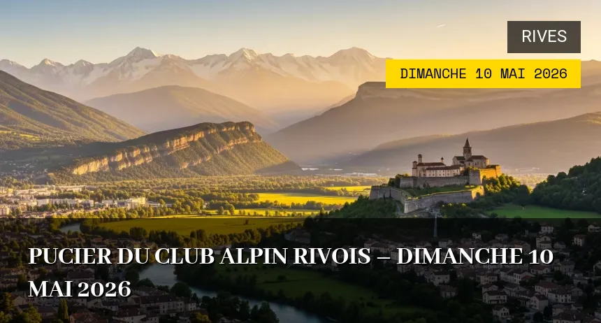 Affiche de l'événement : Pucier du Club Alpin Rivois – Dimanche 10 Mai 2026