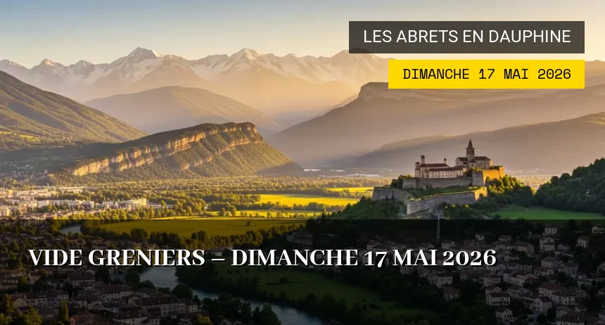 Affiche de l'événement : Vide greniers – Dimanche 17 Mai 2026