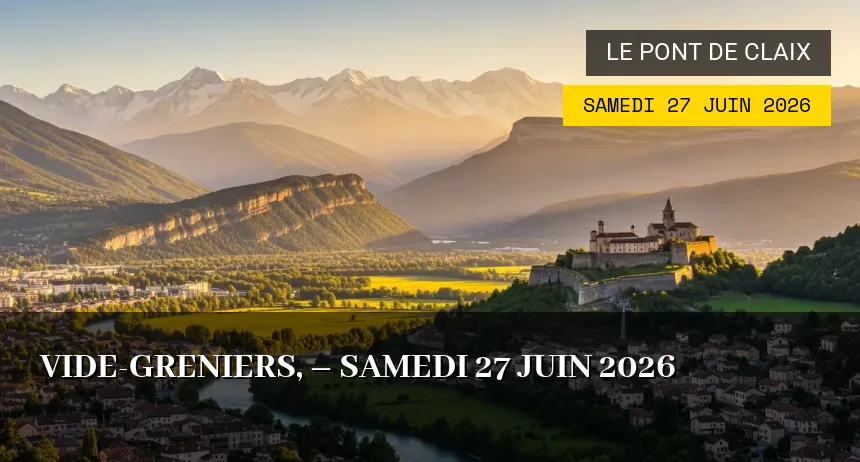 Affiche de l'événement : Vide-greniers, – Samedi 27 Juin 2026