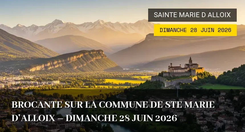 Affiche de l'événement : Brocante sur la commune de Ste Marie d&rsquo;Alloix – Dimanche 28 Juin 2026