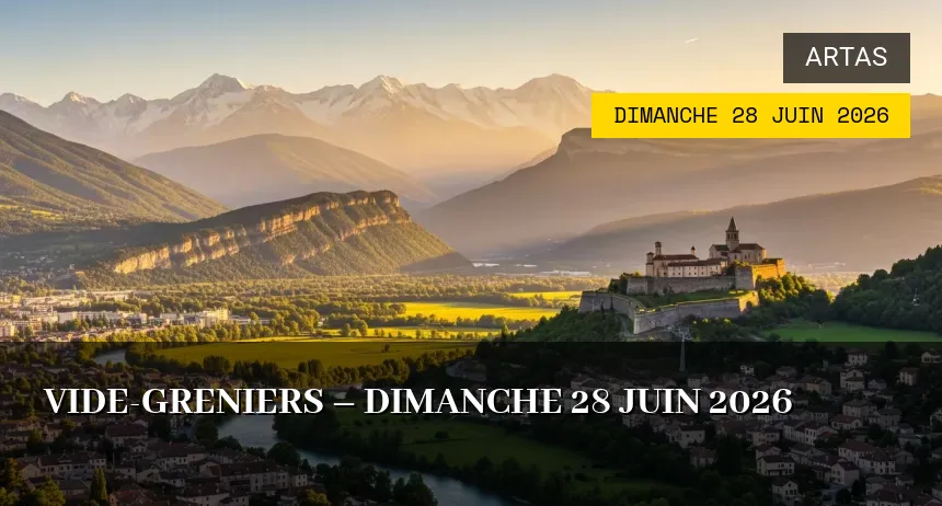 Affiche de l'événement : vide-greniers – Dimanche 28 Juin 2026