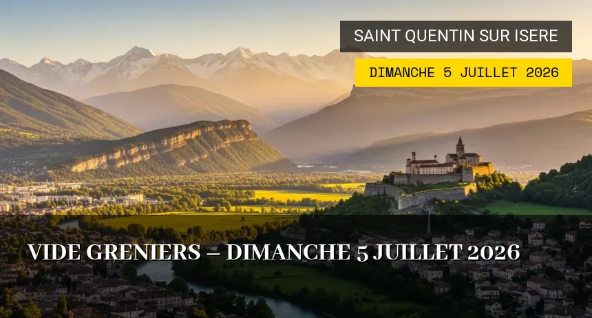 Affiche de l'événement : vide greniers – Dimanche 5 Juillet 2026