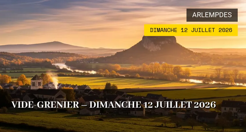 Affiche de l'événement : Vide-grenier – Dimanche 12 Juillet 2026