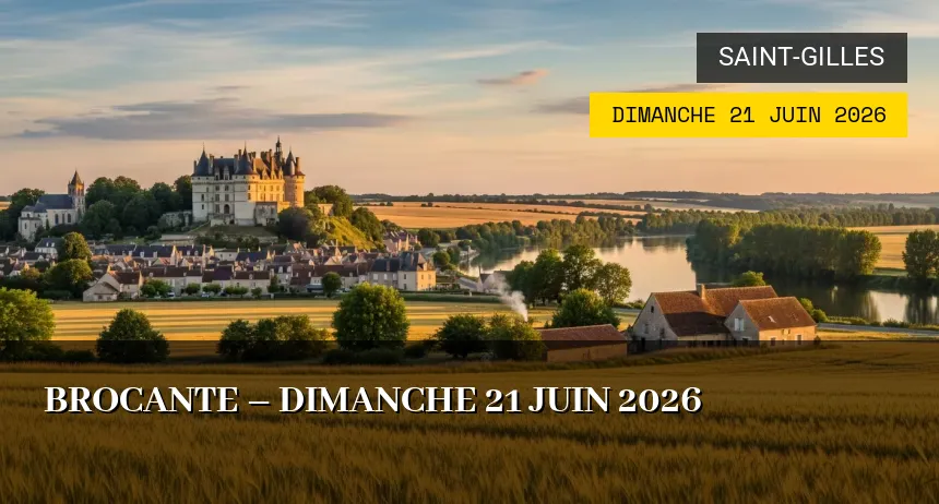 Affiche de l'événement : Brocante – Dimanche 21 Juin 2026