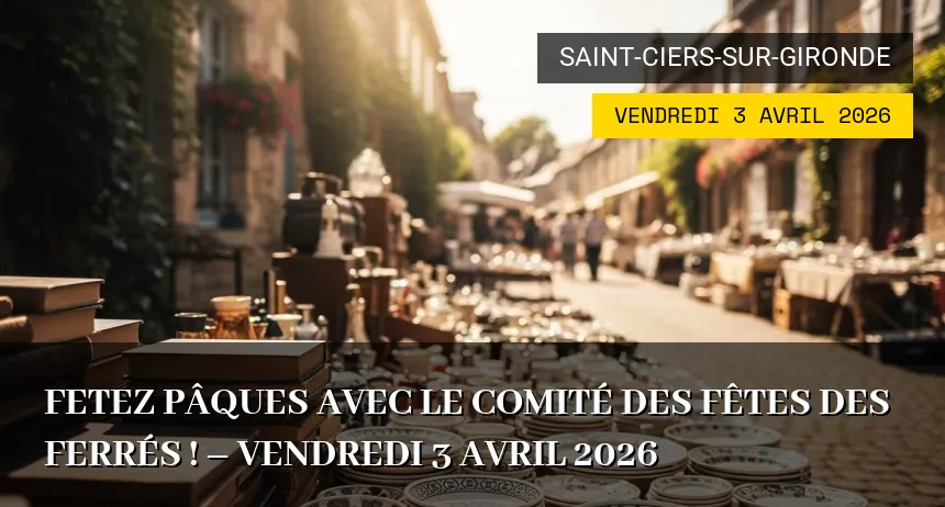 Affiche de l'événement : Fetez Pâques avec le comité des fêtes des Ferrés ! – Vendredi 3 Avril 2026