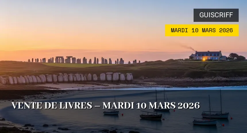 Affiche de l'événement : Vente de livres – Mardi 10 Mars 2026