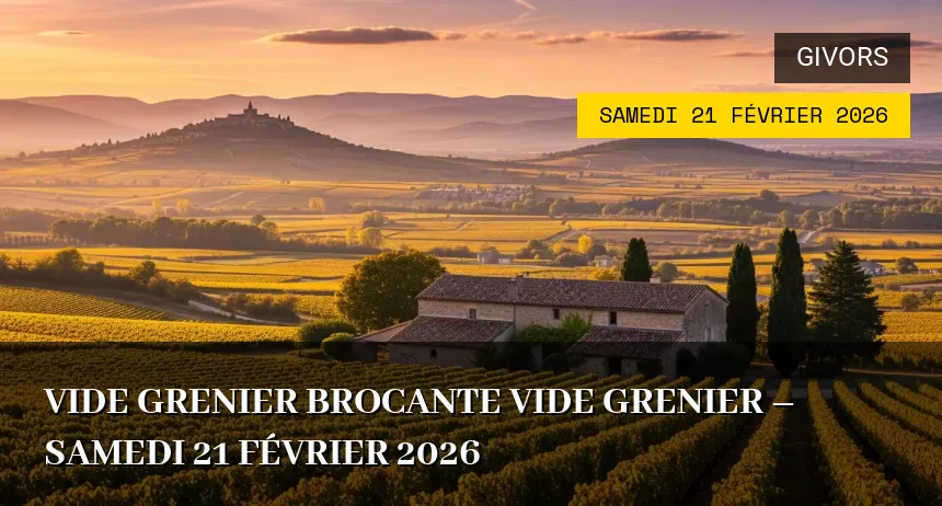 Affiche de l'événement : Vide grenier brocante vide grenier – Samedi 21 Février 2026