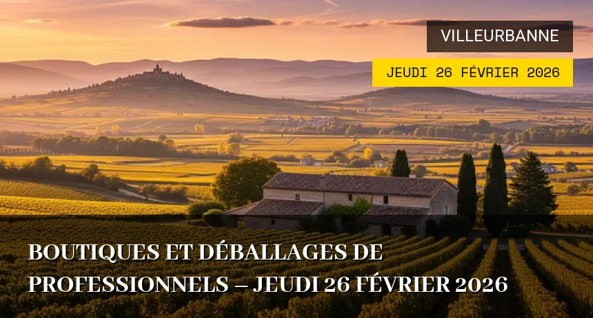 Affiche de l'événement : Boutiques et déballages de professionnels – Jeudi 26 Février 2026
