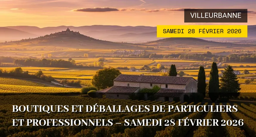 Affiche de l'événement : Boutiques et déballages de particuliers et professionnels – Samedi 28 Février 2026