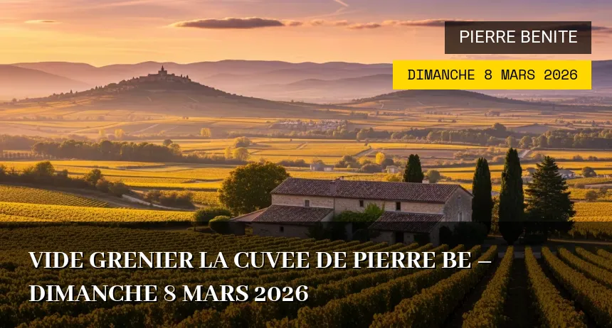 Affiche de l'événement : Vide grenier la cuvee de pierre be – Dimanche 8 Mars 2026