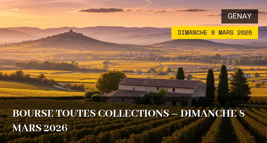 Affiche de l'événement : Bourse toutes collections – Dimanche 8 Mars 2026