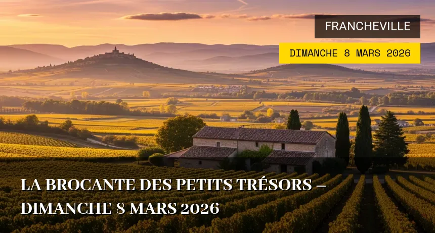 Affiche de l'événement : La Brocante des Petits Trésors – Dimanche 8 Mars 2026