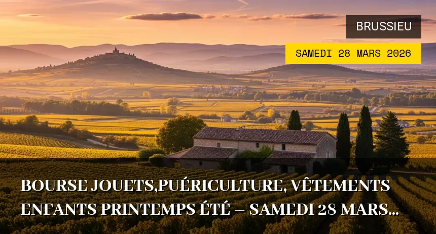 Affiche de l'événement : Bourse jouets,puériculture, vêtements enfants printemps été – Samedi 28 Mars 2026
