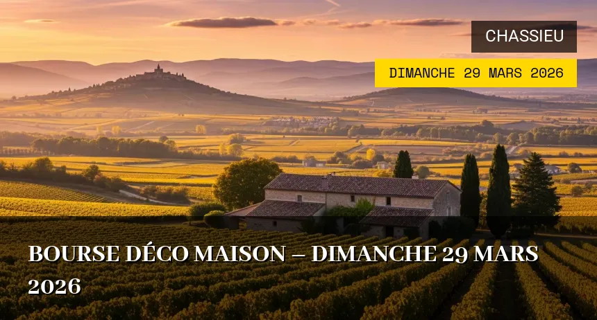 Affiche de l'événement : Bourse Déco Maison – Dimanche 29 Mars 2026