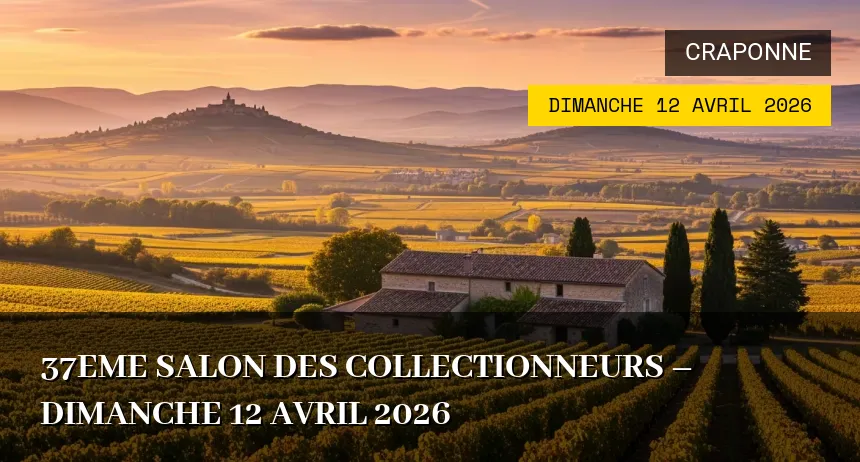 Affiche de l'événement : 37eme Salon des Collectionneurs – Dimanche 12 Avril 2026