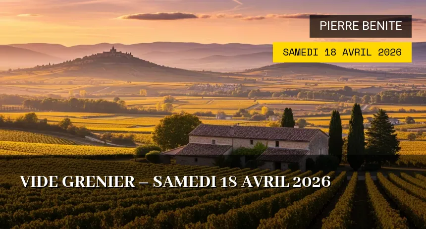 Affiche de l'événement : Vide grenier – Samedi 18 Avril 2026