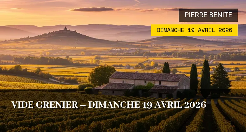 Affiche de l'événement : Vide grenier – Dimanche 19 Avril 2026