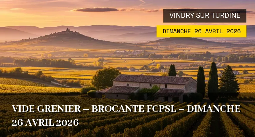 Affiche de l'événement : Vide grenier – Brocante FCPSL – Dimanche 26 Avril 2026
