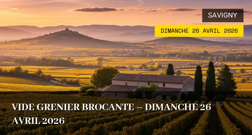 Affiche de l'événement : Vide grenier brocante – Dimanche 26 Avril 2026