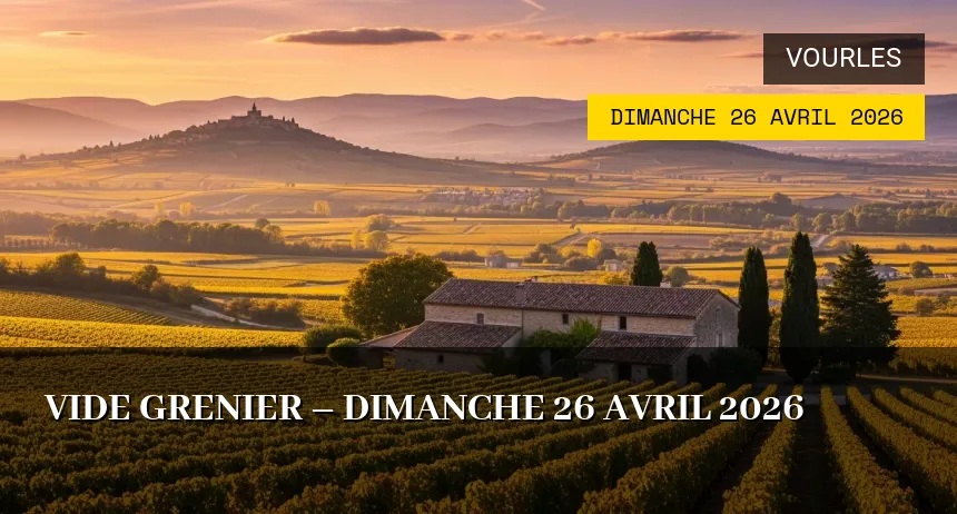 Affiche de l'événement : Vide grenier – Dimanche 26 Avril 2026