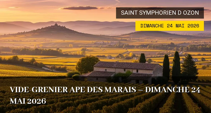 Affiche de l'événement : Vide-Grenier APE des Marais – Dimanche 24 Mai 2026