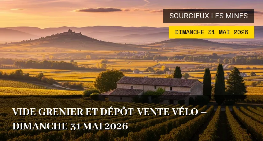Affiche de l'événement : vide grenier et dépôt-vente vélo – Dimanche 31 Mai 2026