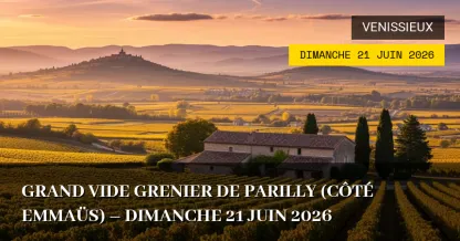 Grand vide grenier de Parilly (côté Emmaüs) – Dimanche 21 Juin 2026
