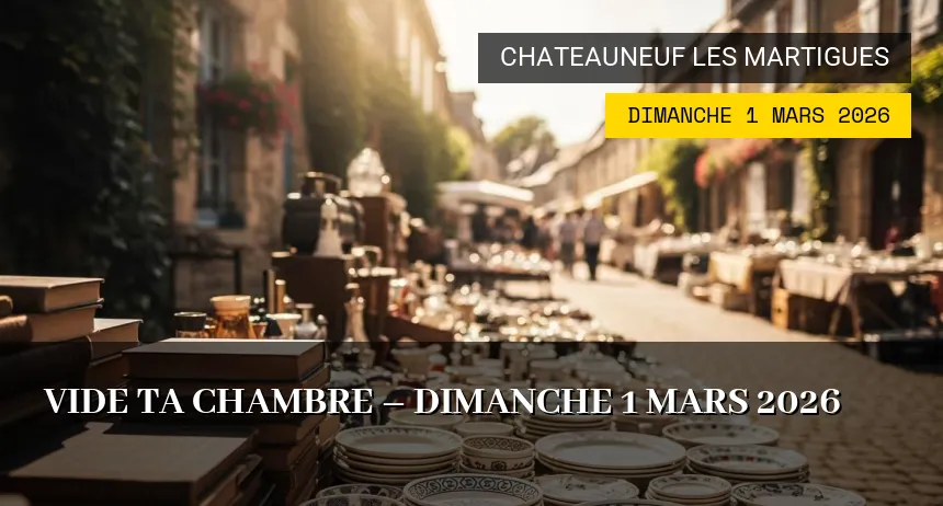 Affiche de l'événement : Vide ta chambre – Dimanche 1 Mars 2026