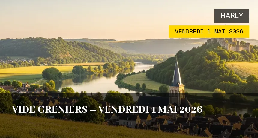 Affiche de l'événement : vide greniers – Vendredi 1 Mai 2026