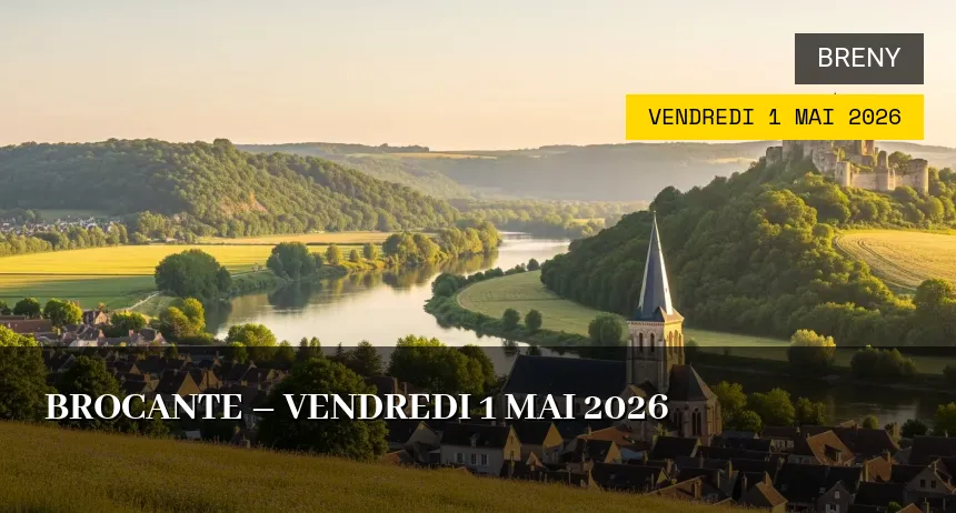 Affiche de l'événement : Brocante – Vendredi 1 Mai 2026