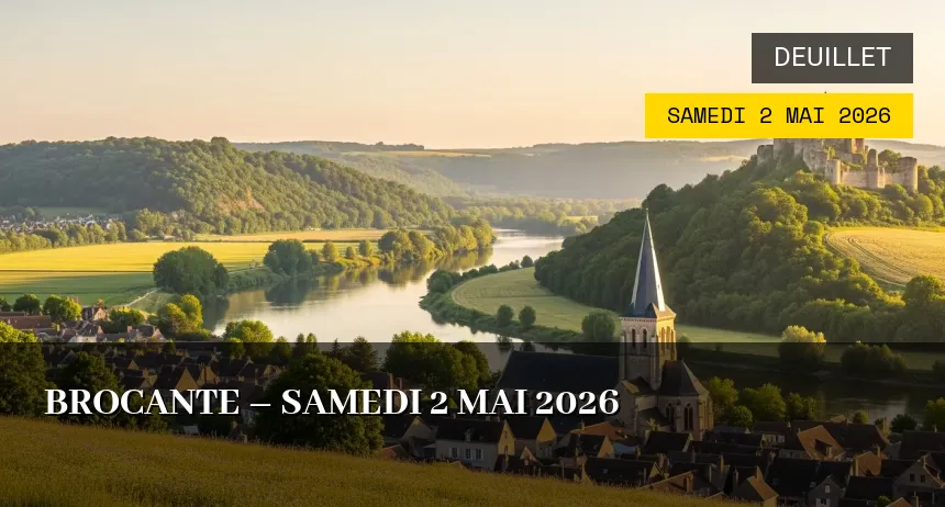 Affiche de l'événement : brocante – Samedi 2 Mai 2026