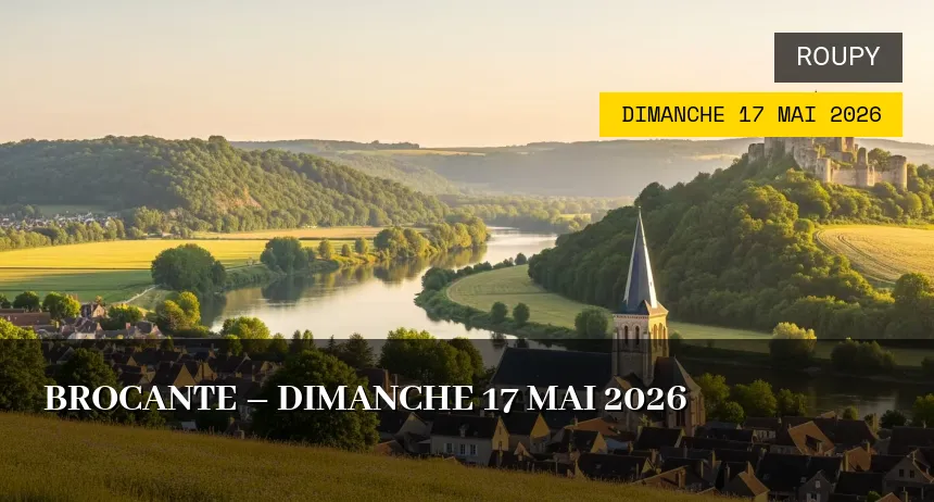 Affiche de l'événement : Brocante – Dimanche 17 Mai 2026