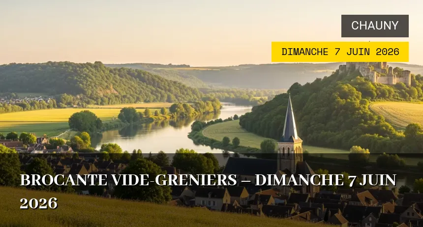 Affiche de l'événement : Brocante Vide-greniers – Dimanche 7 Juin 2026