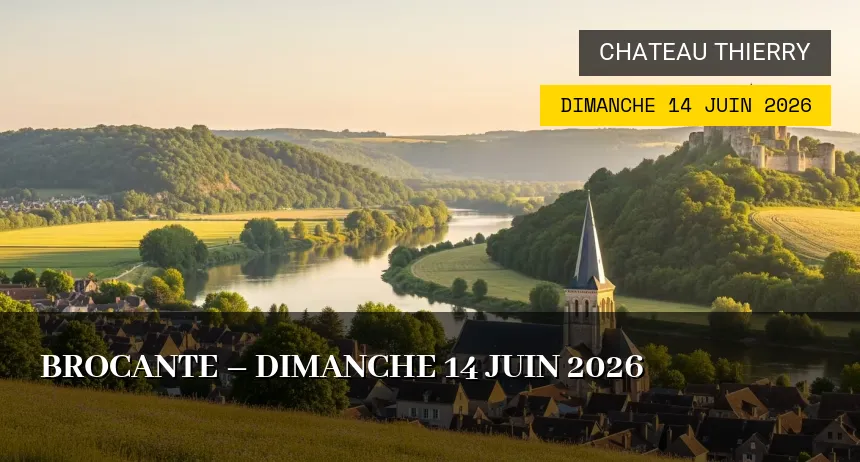 Affiche de l'événement : Brocante – Dimanche 14 Juin 2026