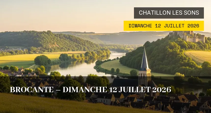 Affiche de l'événement : Brocante – Dimanche 12 Juillet 2026