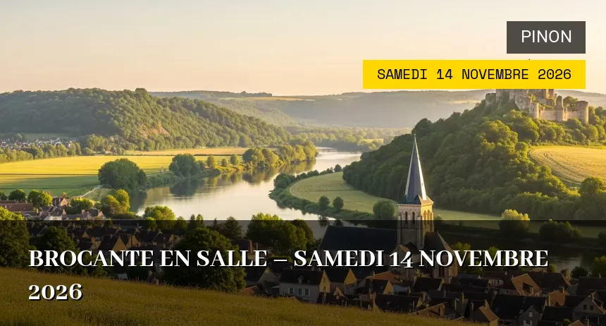 Affiche de l'événement : brocante en salle – Samedi 14 Novembre 2026