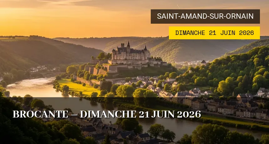 Affiche de l'événement : Brocante – Dimanche 21 Juin 2026