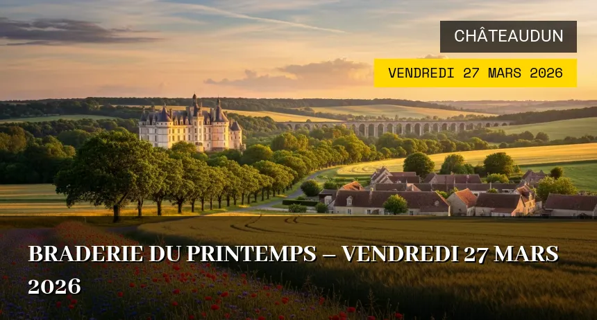 Affiche de l'événement : Braderie du printemps – Vendredi 27 Mars 2026