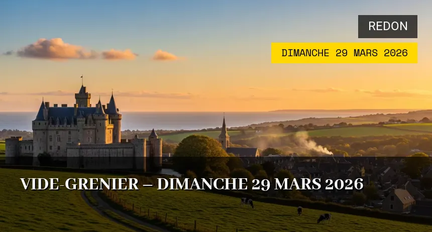 Affiche de l'événement : Vide-grenier – Dimanche 29 Mars 2026