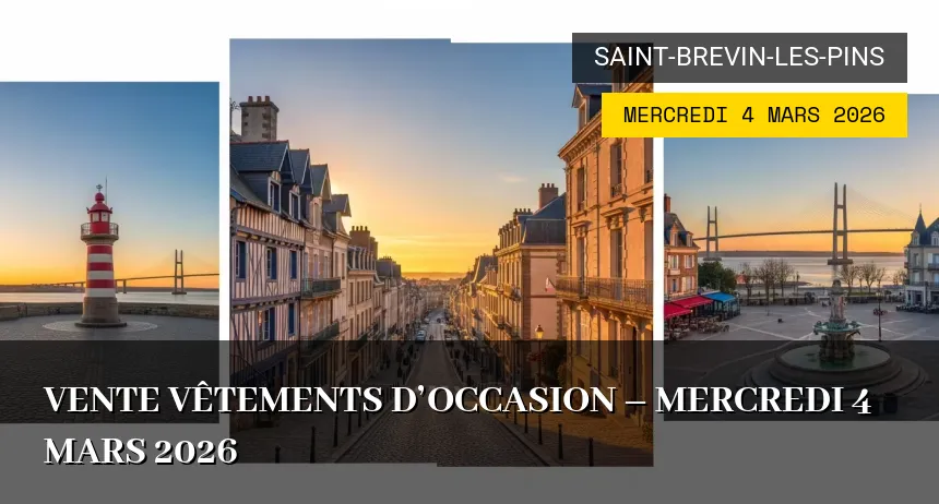 Affiche de l'événement : VENTE VÊTEMENTS D&rsquo;OCCASION – Mercredi 4 Mars 2026
