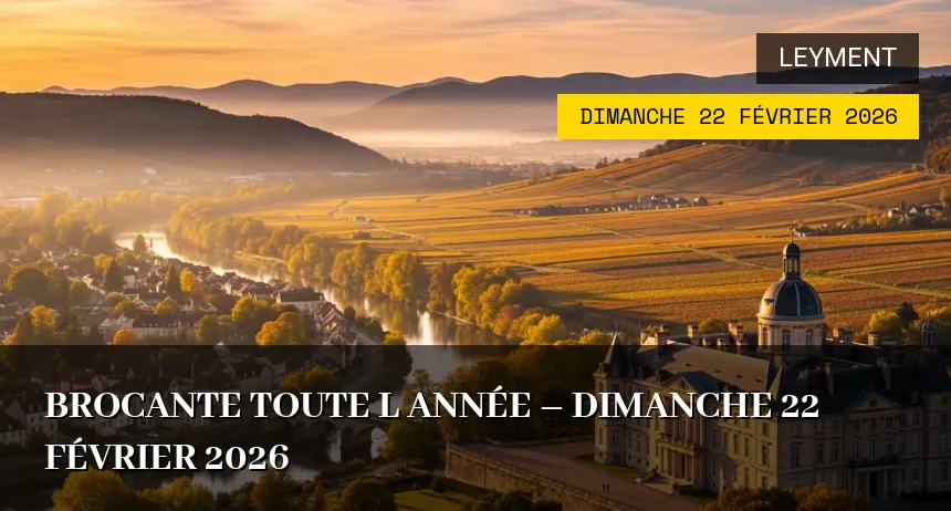 Affiche de l'événement : brocante toute l année – Dimanche 22 Février 2026