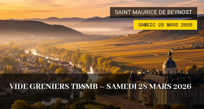 Affiche de l'événement : Vide Greniers TBSMB – Samedi 28 Mars 2026