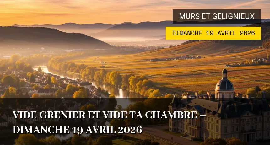 Affiche de l'événement : vide grenier et vide ta chambre – Dimanche 19 Avril 2026