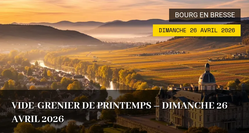 Affiche de l'événement : Vide-grenier de printemps – Dimanche 26 Avril 2026