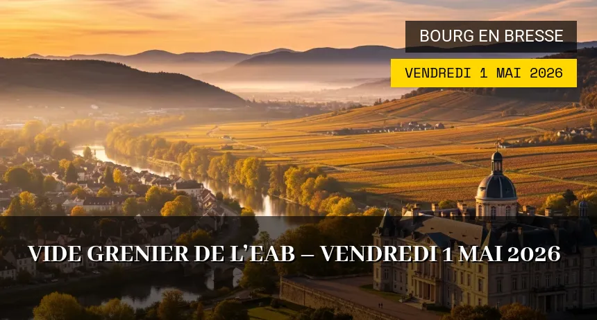 Affiche de l'événement : Vide grenier de l&rsquo;EAB – Vendredi 1 Mai 2026