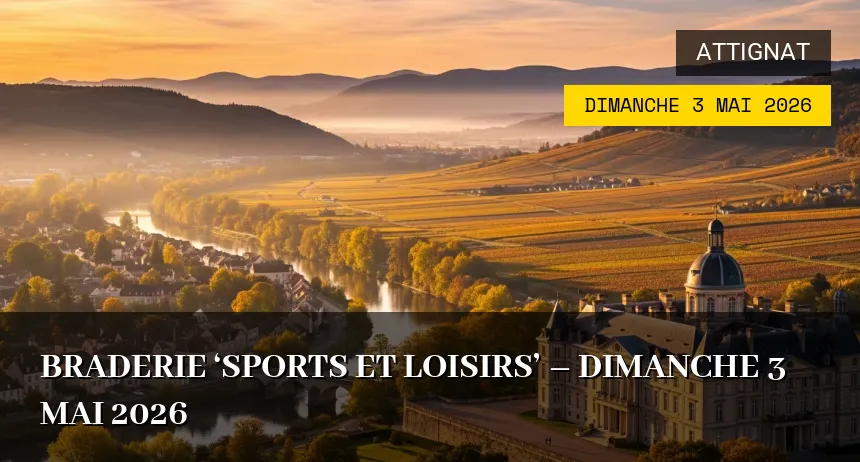 Affiche de l'événement : Braderie &lsquo;sports et loisirs&rsquo; – Dimanche 3 Mai 2026