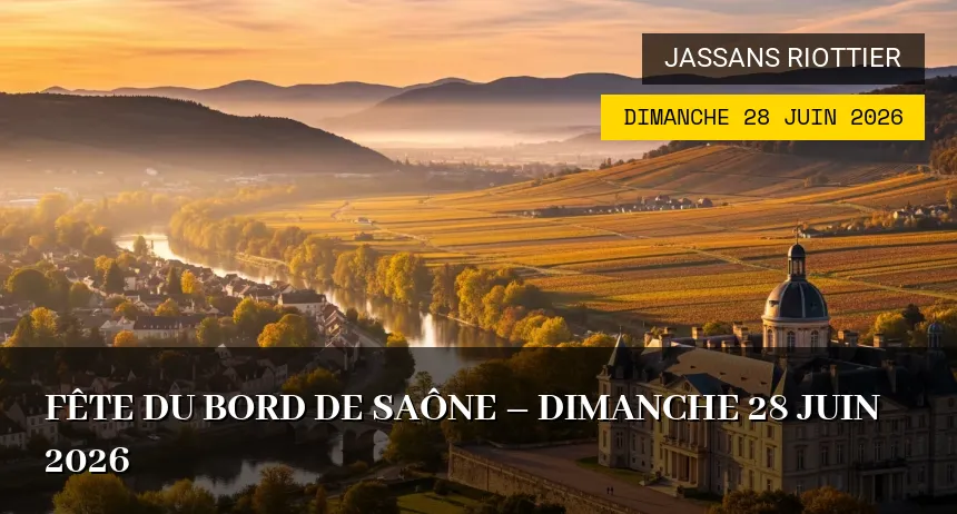 Affiche de l'événement : Fête du Bord de Saône – Dimanche 28 Juin 2026