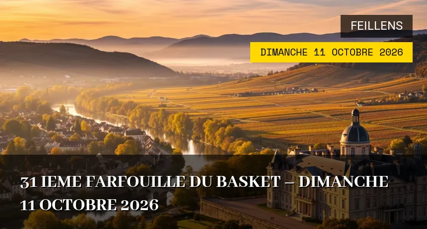 Affiche de l'événement : 31 ieme farfouille du basket – Dimanche 11 Octobre 2026