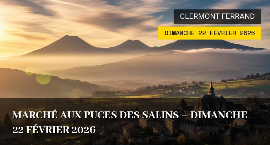 Affiche de l'événement : Marché aux Puces des Salins – Dimanche 22 Février 2026