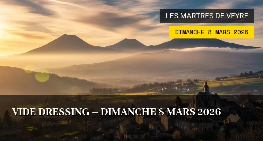 Affiche de l'événement : Vide Dressing – Dimanche 8 Mars 2026